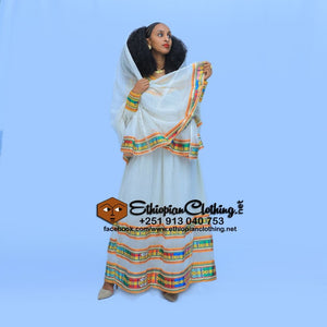 Jegol Ethiopian Dress - Ethiopian Traditional Dress