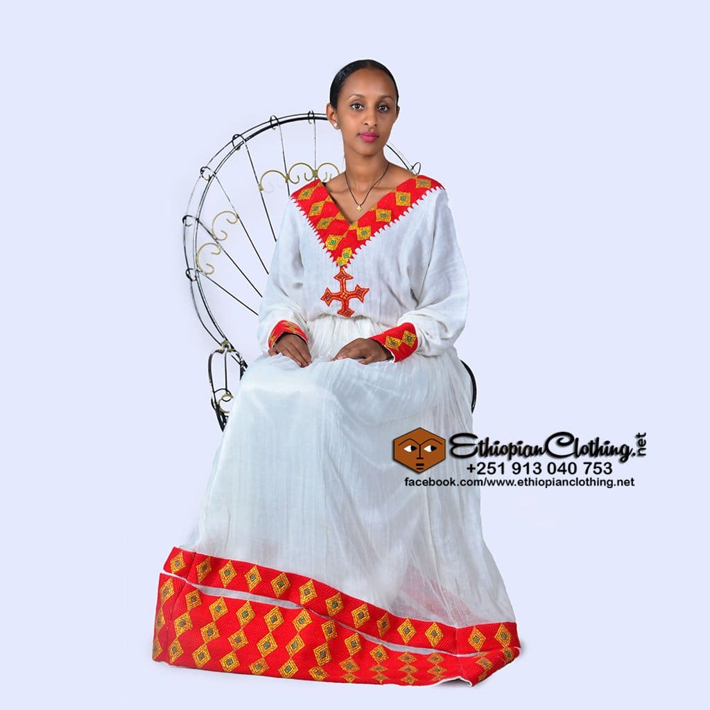 Keficho Traditional Habesha Dress - Ethiopian Traditional Dress