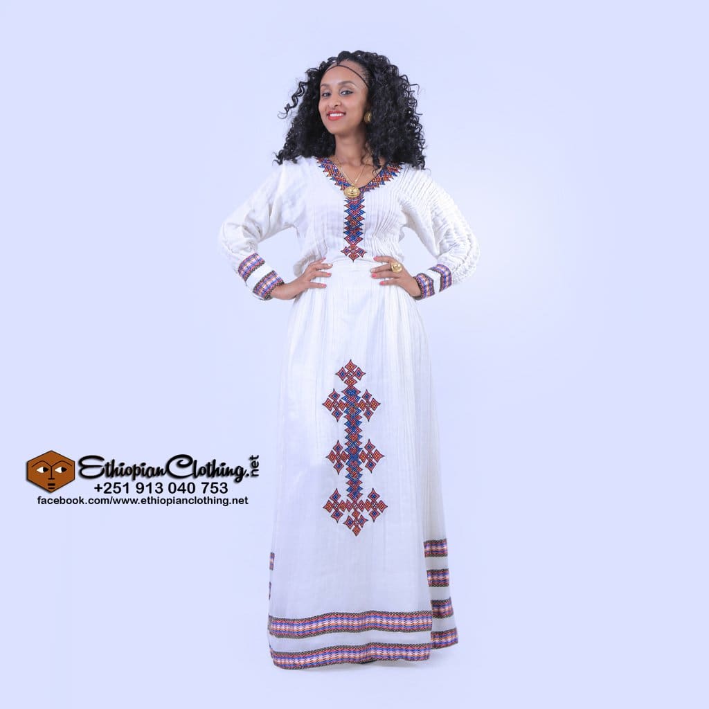 Kokeb Ethiopian traditional dress - Ethiopian Traditional Dress
