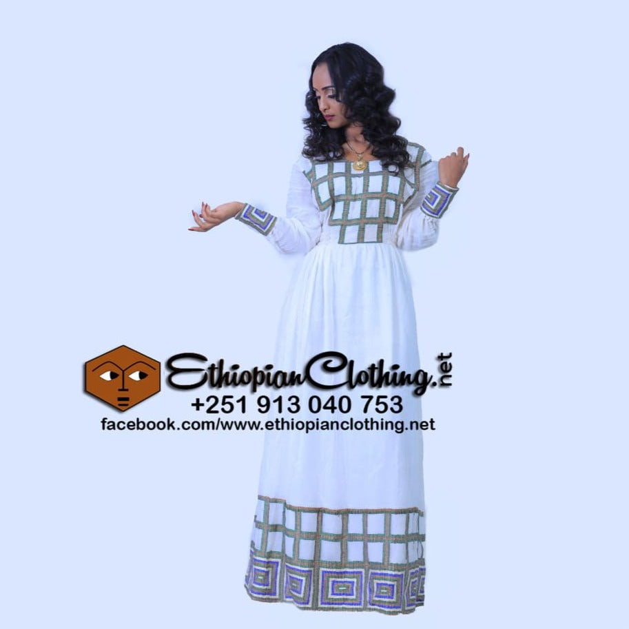 Lula Habesha Dress - Ethiopian Traditional Dress