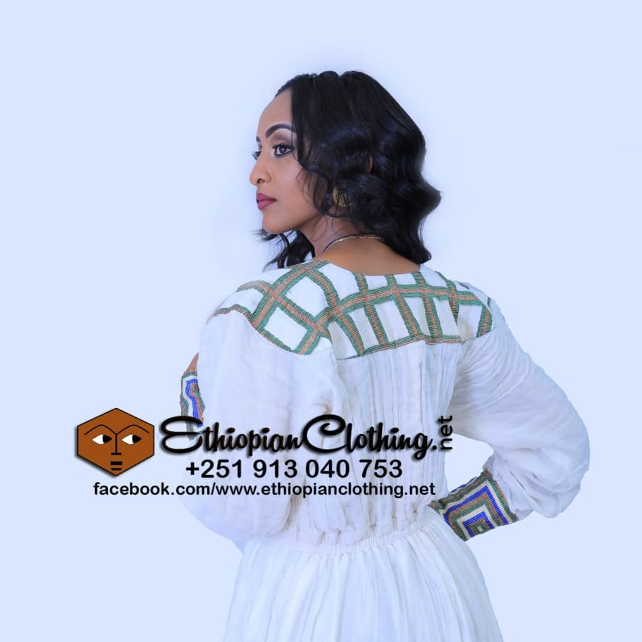 Lula Habesha Dress - Ethiopian Traditional Dress
