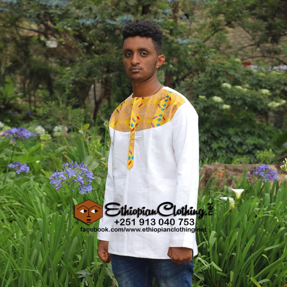 Minilik Ethiopian Men Traditional Cloth - Ethiopian Traditional Dress