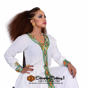 Munit Habesha Dress - Ethiopian Traditional Dress