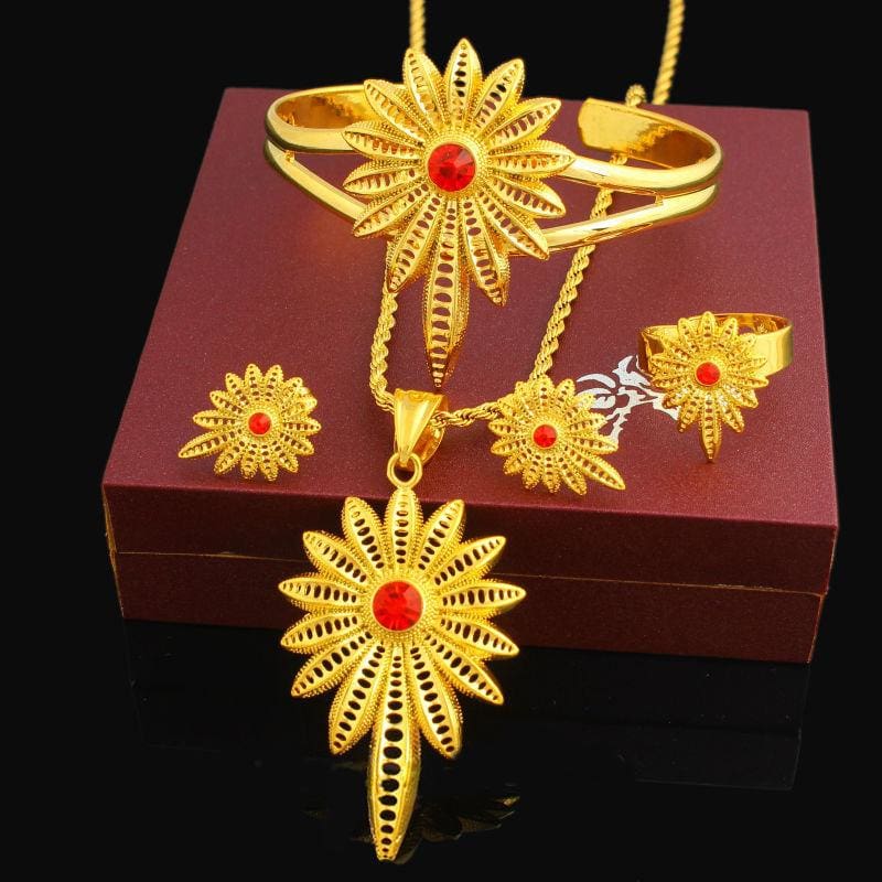 New Stone Ethiopian Jewelry Sets - Ethiopian Traditional Dress