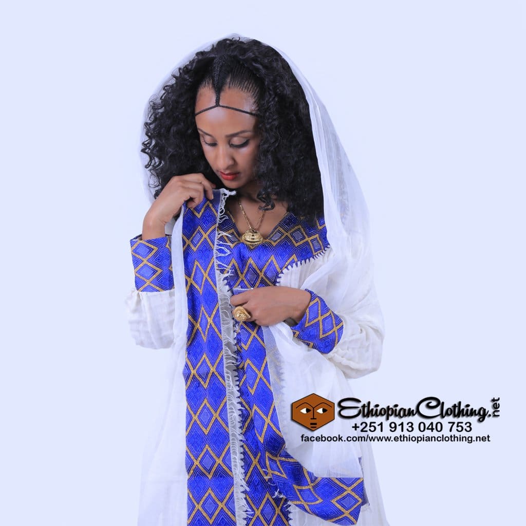 Timrin Eritrean Zuria - Ethiopian Traditional Dress