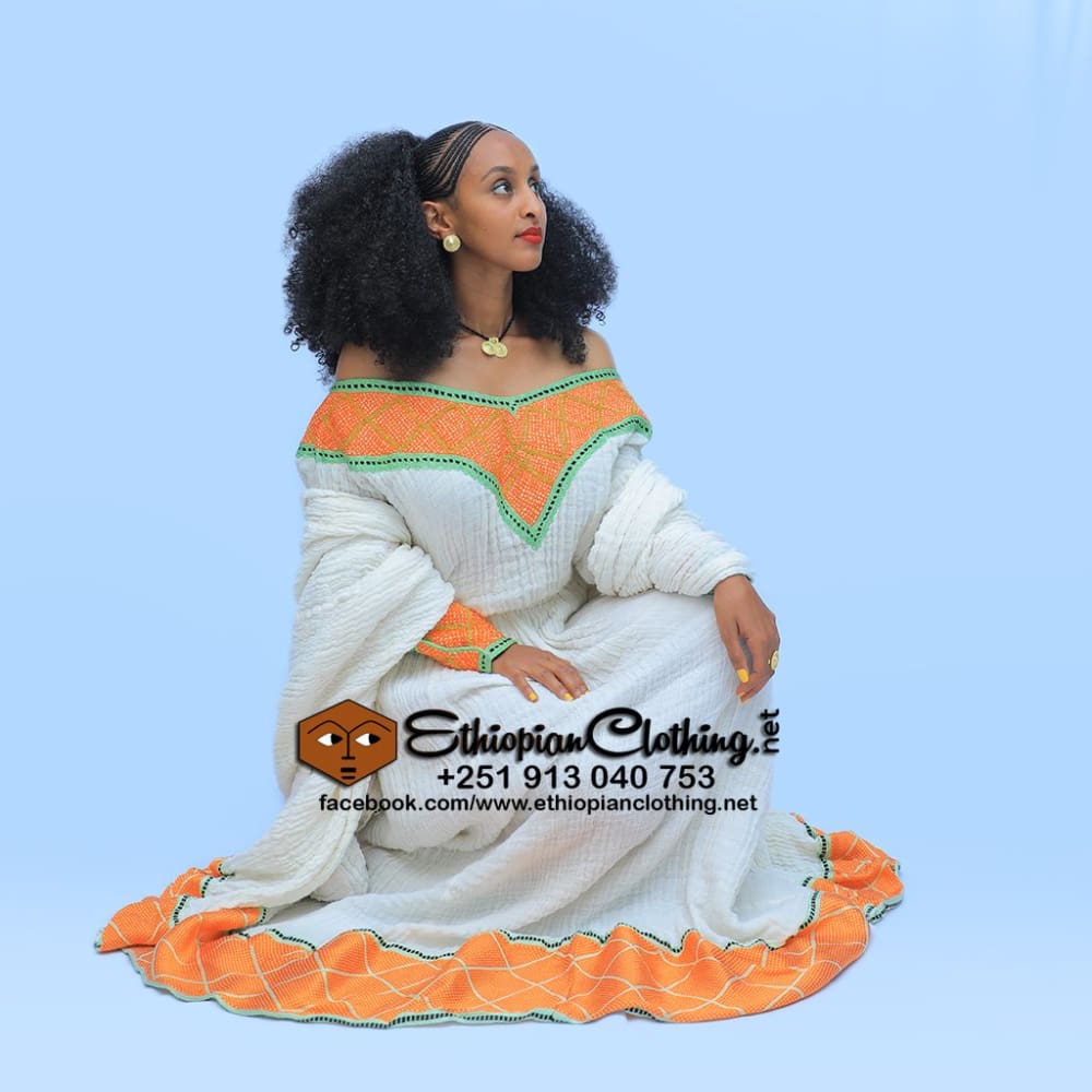 Readymade Tirhas Ethiopians Axum Telf - Ethiopian Traditional Dress