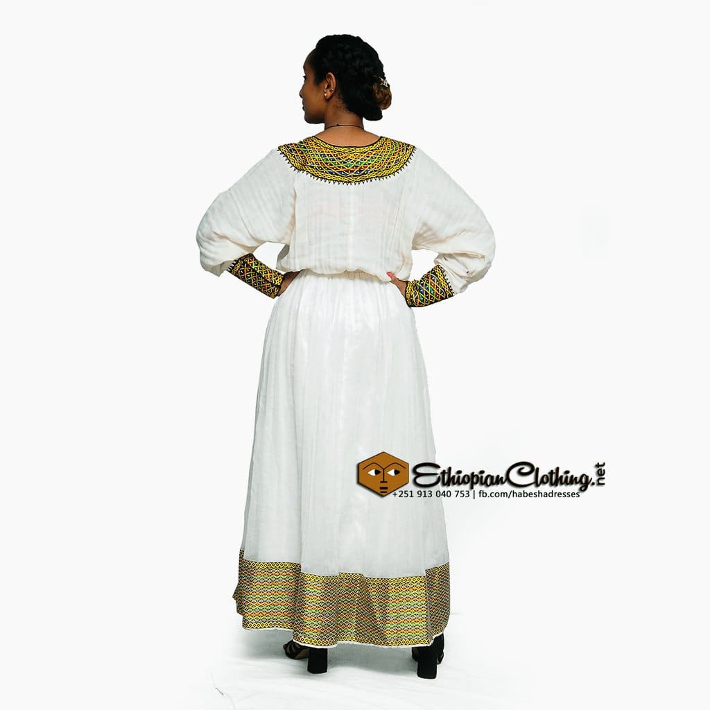 Wukro Cultural Habesha Dress - Ethiopian Traditional Dress